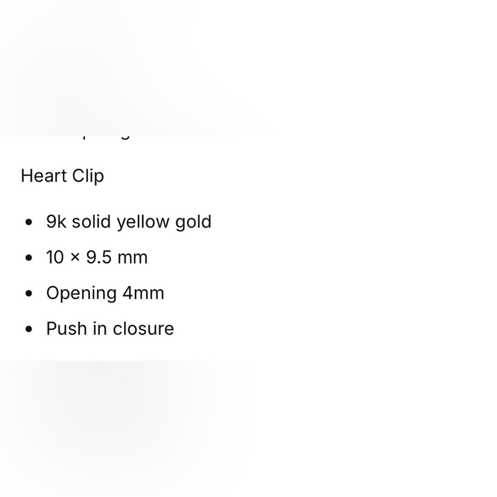 Local Eclectic Solid Gold Hart Charm Connector - image 2